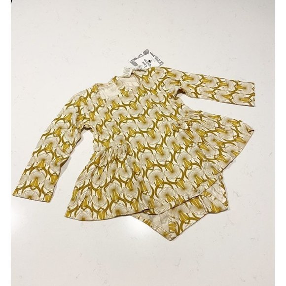 Kate Quinn Organic Art Deco Long Sleeve Ballerina Bubble 12-18 month - Picture 1 of 4